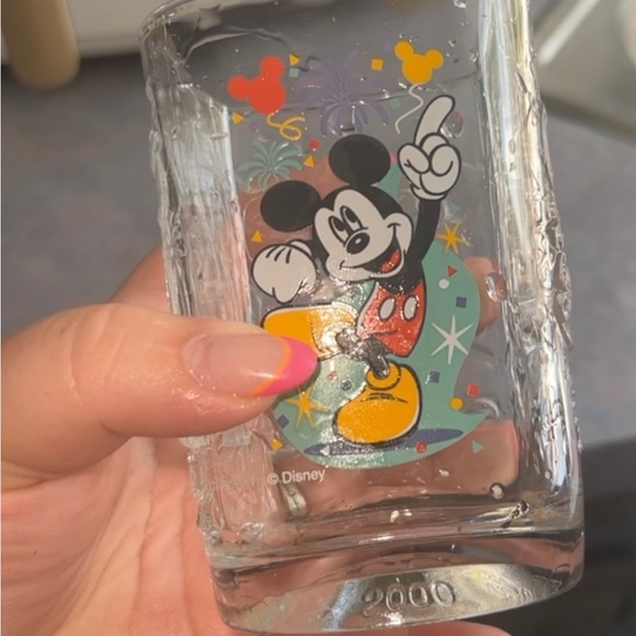 Disney McDonalds Magic Kingdom Glasses Mickey Mouse Mug Cup 2000 Collectible 5" - Picture 3 of 3
